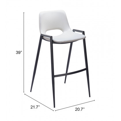 ZUO Desi Barstool (Set of 2) - White