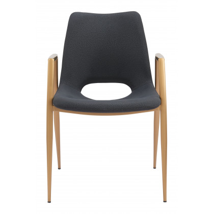 ZUO Desi Dining Chair (Set of 2) - Black/Gold