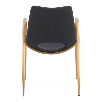 ZUO Desi Dining Chair (Set of 2) - Black/Gold