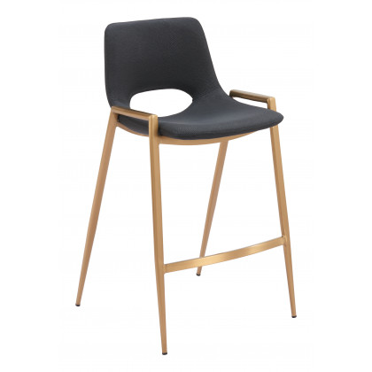 ZUO Desi Counter Stool (Set of 2) - Black/Gold