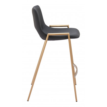 ZUO Desi Counter Stool (Set of 2) - Black/Gold