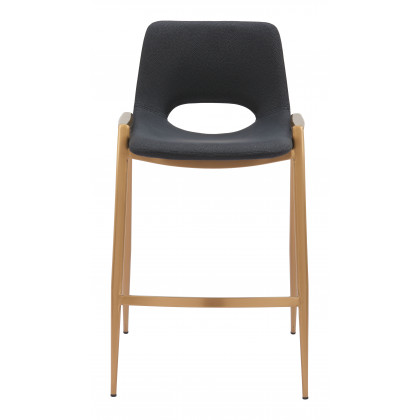 ZUO Desi Counter Stool (Set of 2) - Black/Gold