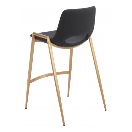 ZUO Desi Counter Stool (Set of 2) - Black/Gold