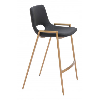 ZUO Desi Counter Stool (Set of 2) - Black/Gold