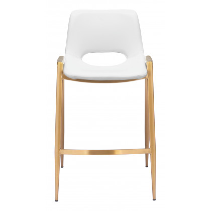 ZUO Desi Counter Stool (Set of 2) - White/Gold