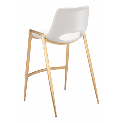 ZUO Desi Counter Stool (Set of 2) - White/Gold