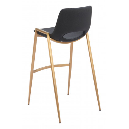 ZUO Desi Barstool (Set of 2) - Black/Gold