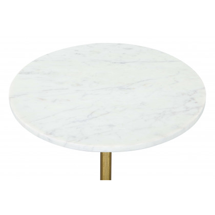 ZUO - Cynthia Side Table in White/Gold