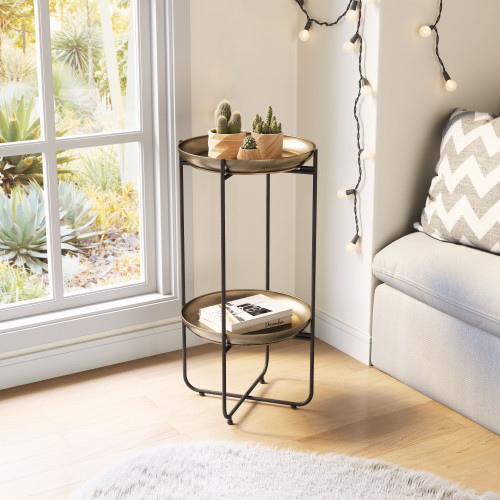 ZUO - Bronson Accent Table in Bronze