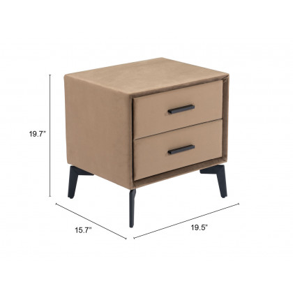 ZUO - Montana Side Table in Brown