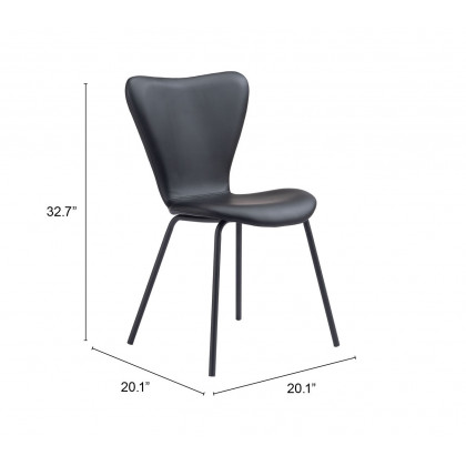 ZUO Torlo Dining Chair (Set of 2) - Black