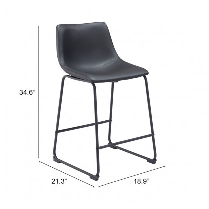 ZUO Smart Counter Stool (Set of 2) - Black
