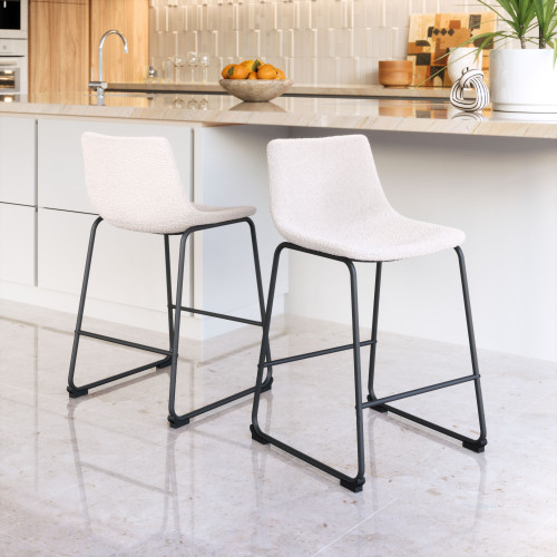 ZUO Smart Counter Stool (Set of 2) - Ivory