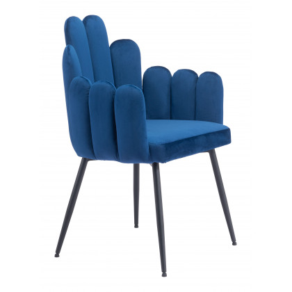 ZUO Noosa Dining Chair (Set of 2) - Navy Blue