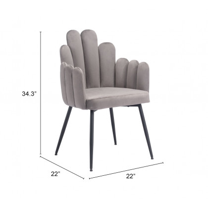 ZUO Noosa Dining Chair (Set of 2) - Gray