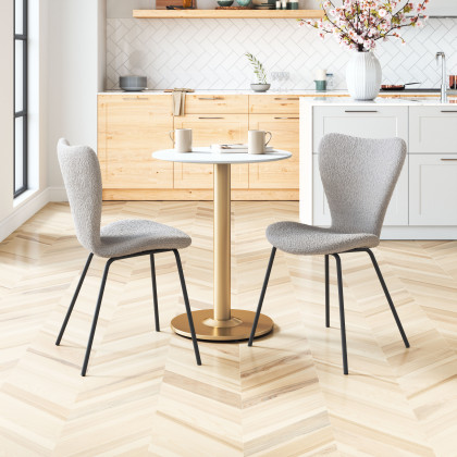 ZUO Thibideaux Dining Chair (Set of 2) - Light Gray