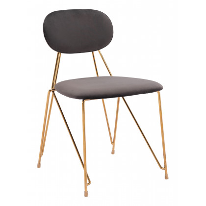 ZUO - Georges Dining Chair (Set of 2) in Gray/Gold