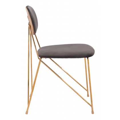 ZUO - Georges Dining Chair (Set of 2) in Gray/Gold