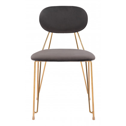 ZUO - Georges Dining Chair (Set of 2) in Gray/Gold