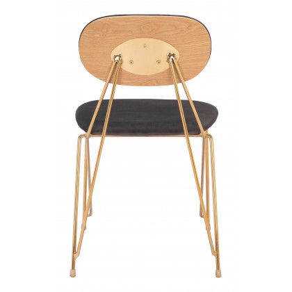 ZUO - Georges Dining Chair (Set of 2) in Gray/Gold