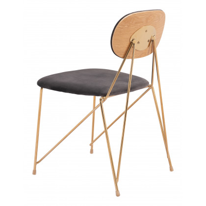 ZUO - Georges Dining Chair (Set of 2) in Gray/Gold
