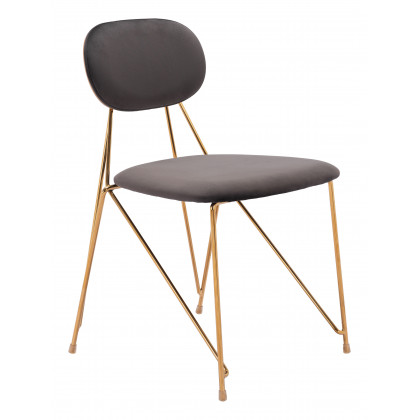ZUO - Georges Dining Chair (Set of 2) in Gray/Gold
