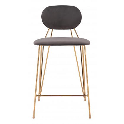 ZUO - Georges Counter Stool (Set of 2) in Gray/Gold