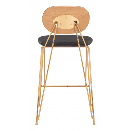 ZUO - Georges Counter Stool (Set of 2) in Gray/Gold