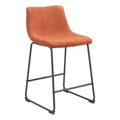 ZUO Smart Counter Stool (Set of 2) - Burnt Orange