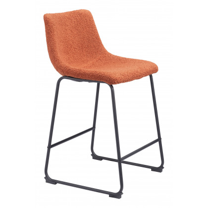 ZUO Smart Counter Stool (Set of 2) - Burnt Orange