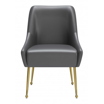 ZUO Maxine Dining Chair - Gray/Gold