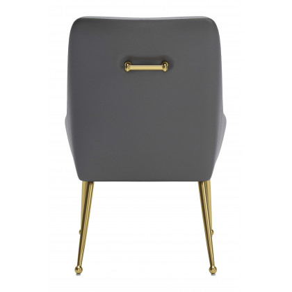 ZUO Maxine Dining Chair - Gray/Gold