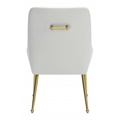 ZUO Maxine Dining Chair - White/Gold