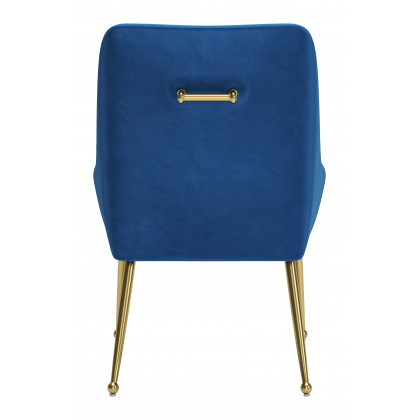 ZUO Maxine Dining Chair - Navy Blue/Gold