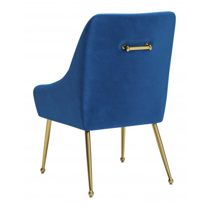 ZUO Maxine Dining Chair - Navy Blue/Gold