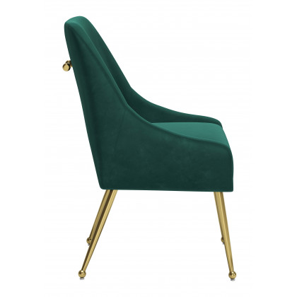ZUO Maxine Dining Chair - Green/Gold