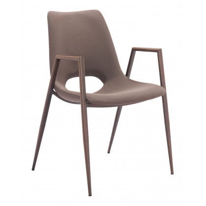 ZUO Desi Dining Chair (Set of 2) - Brown/Walnut