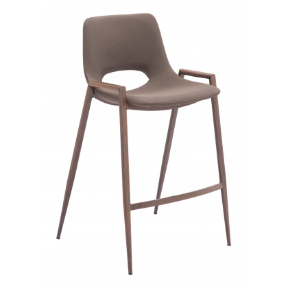 ZUO Desi Counter Stool (Set of 2) - Brown/Walnut