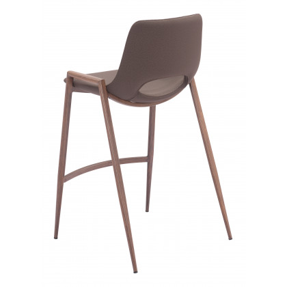 ZUO Desi Counter Stool (Set of 2) - Brown/Walnut