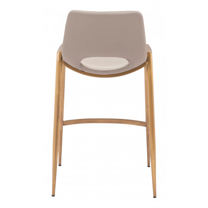 ZUO Desi Counter Stool (Set of 2) - Beige/Gold