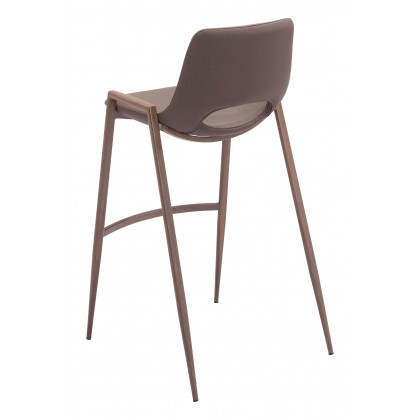 ZUO Desi Barstool (Set of 2) - Brown/Walnut
