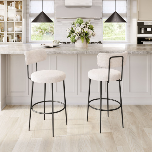 ZUO - Blanca Barstool (Set of 2) in Ivory