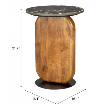 ZUO - Pemba Side Table in Multi-Color