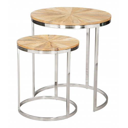 ZUO - Bari Nesting Table Set (2-Piece) in Natural