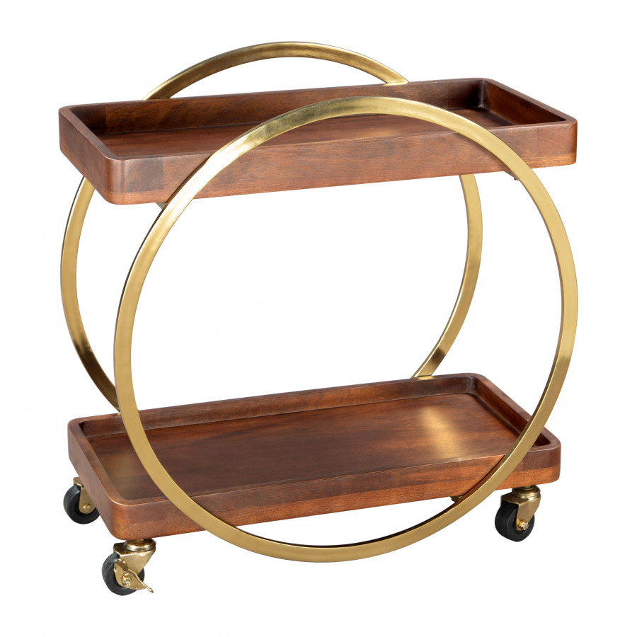 ZUO - Arenas Bar Cart in Brown