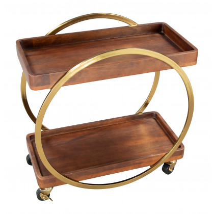 ZUO - Arenas Bar Cart in Brown