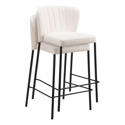 ZUO Linz Counter Stool (Set of 2) - Cream