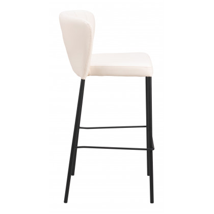 ZUO Linz Barstool (Set of 2) - Cream