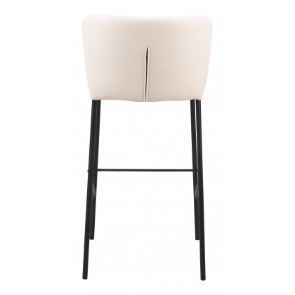 ZUO Linz Barstool (Set of 2) - Cream