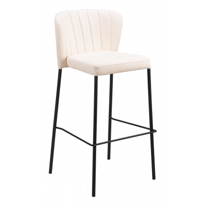 ZUO Linz Barstool (Set of 2) - Cream